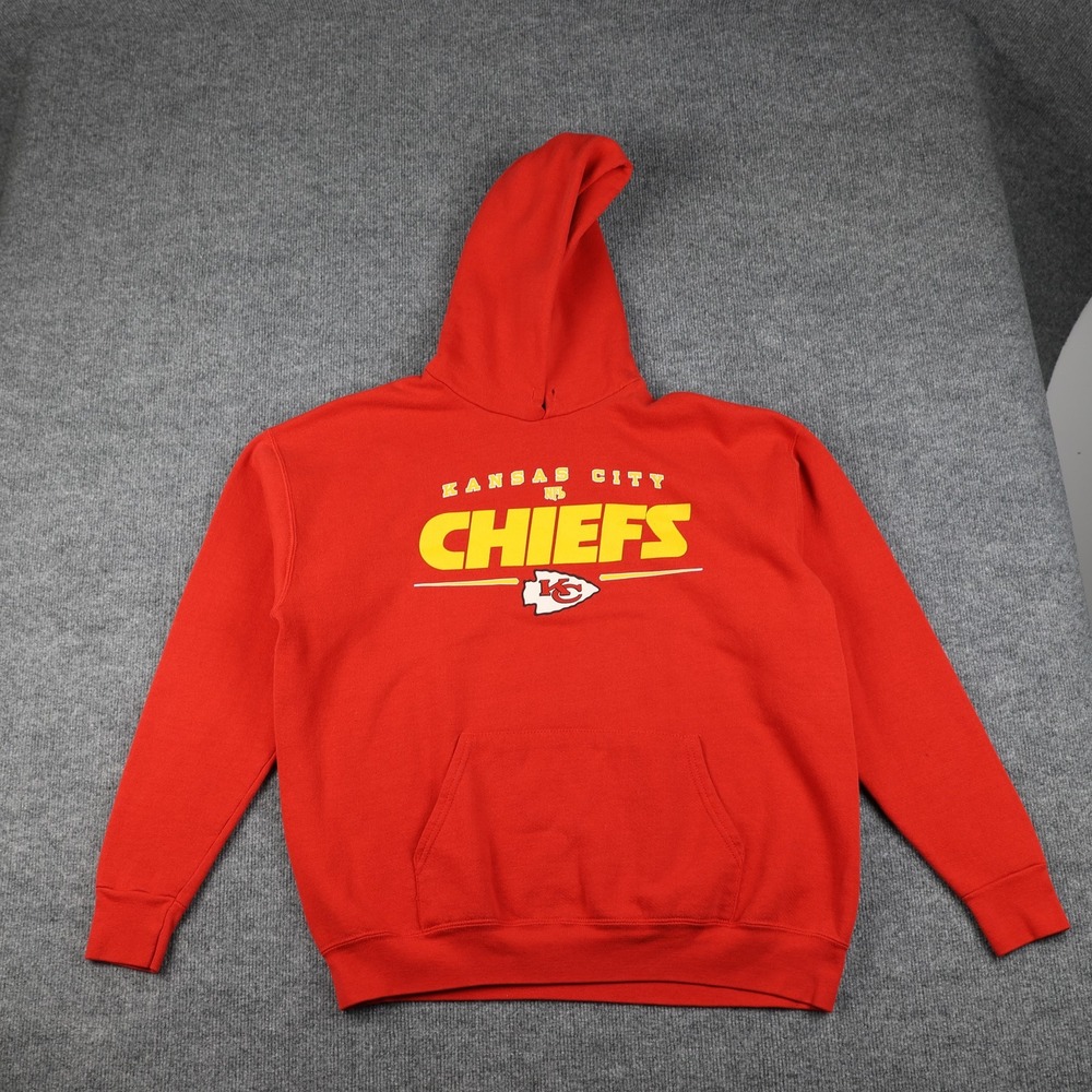 Kansas City Chiefs Hoodie Red NFL Football Pullover Sweatshirt Arrowhead